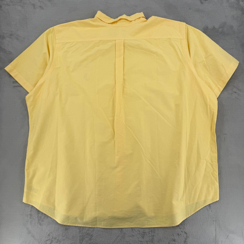 Polo Ralph Lauren Oxford Button Down Shirt Big & Tall Men 4XB Yellow Cotton NWT - Picture 5 of 16
